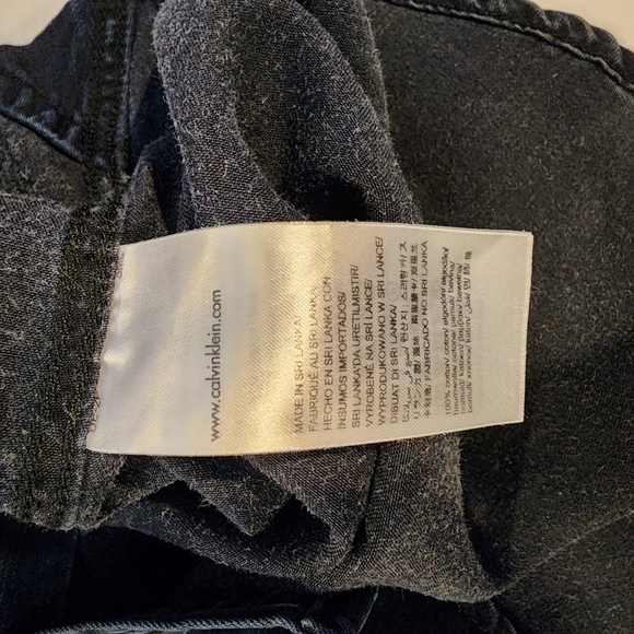 Dark chambray shirt dress, tunic - Picture 4 of 5